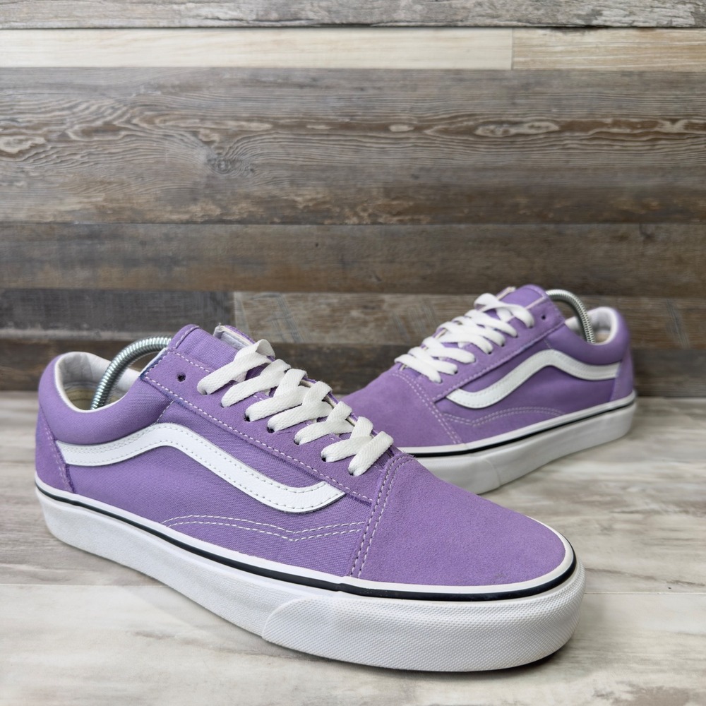 Vans Old Skool Men Size 11 Chalk Violet Sneakers Skate Shoes Suede Canvas Purple